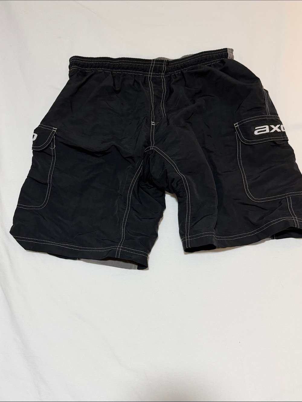 AXO Black Men's Medium Mountain Bike Fully Lined 2 Pocket Drawstring Shorts